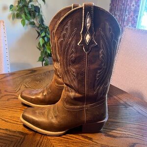 JUSTIN WOMEN'S REIN WAXY WESTERN BOOTS - SQUARE TOE